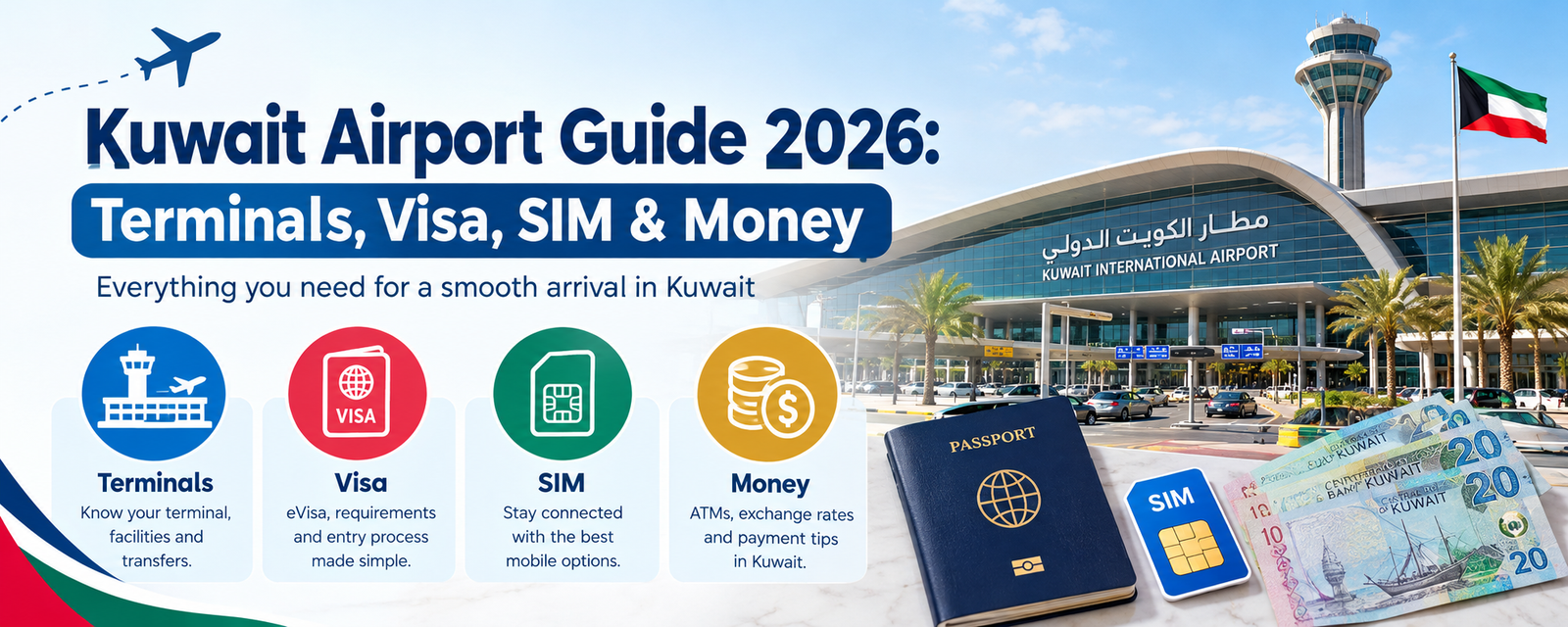 Kuwait Airport Guide 2026: Terminals, Visa, SIM & Money
