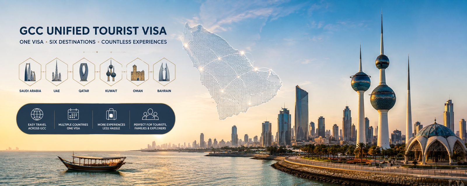 Kuwait travel and GCC Unified Tourist Visa destination