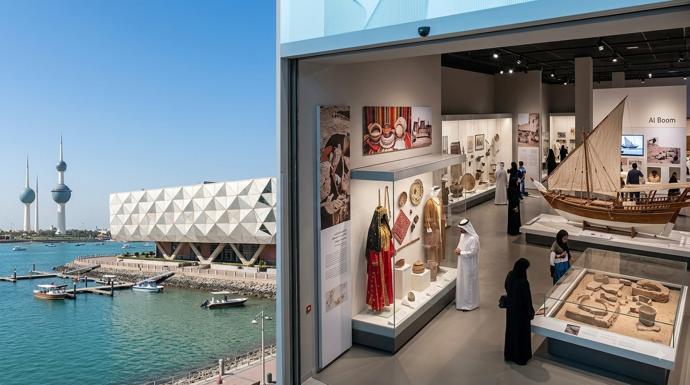 Kuwait National Museum building and cultural exhibits