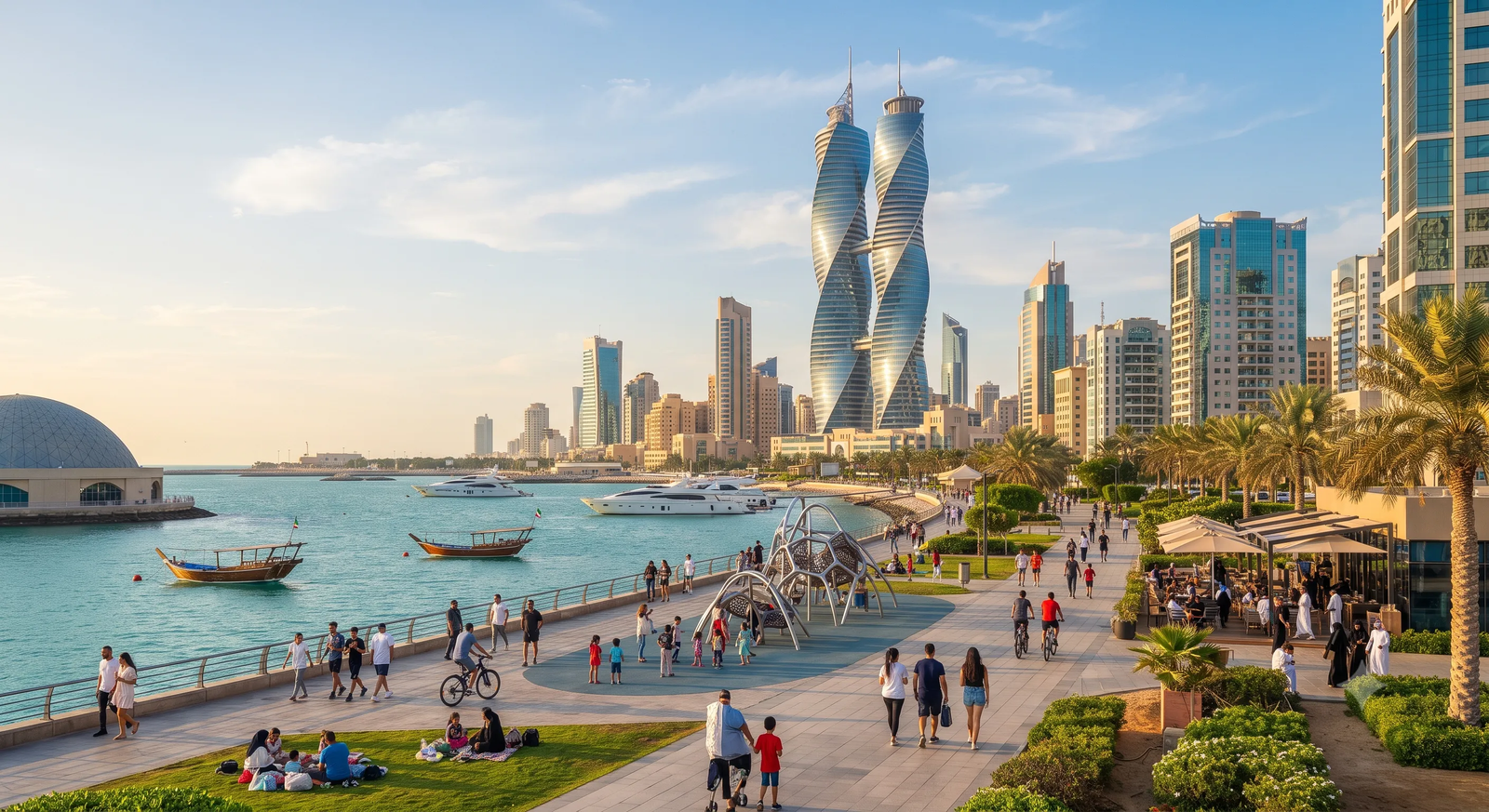 Salmiya, Kuwait: How a Fishing Shore Became a Dense Shopping and Waterfront District
