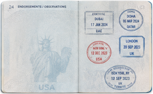 Kuwait eVisa passport observation or endorsement page